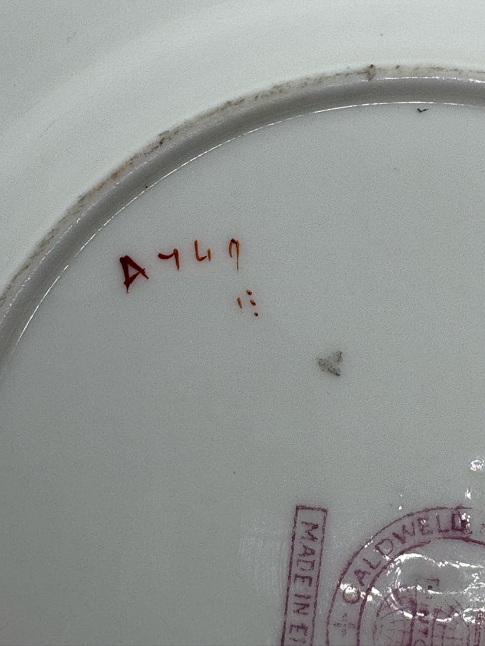 RARE Antique “Mintons”, “Poonah” design plate - Picture 4 of 4